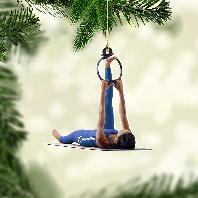 Customized Pilates Christmas Ornament - Pilates Gift for Women, Ornament Gift LL29