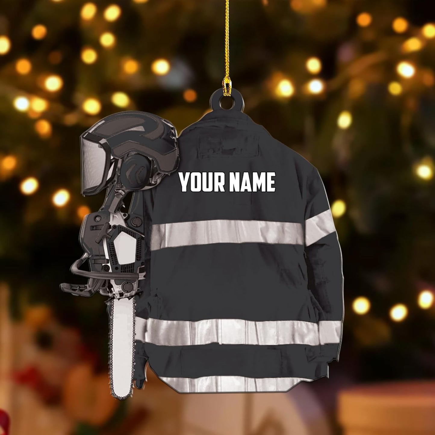 Personalized Carpenter Ornament – Woodworking Lumberjack Gift Ornament Style 897