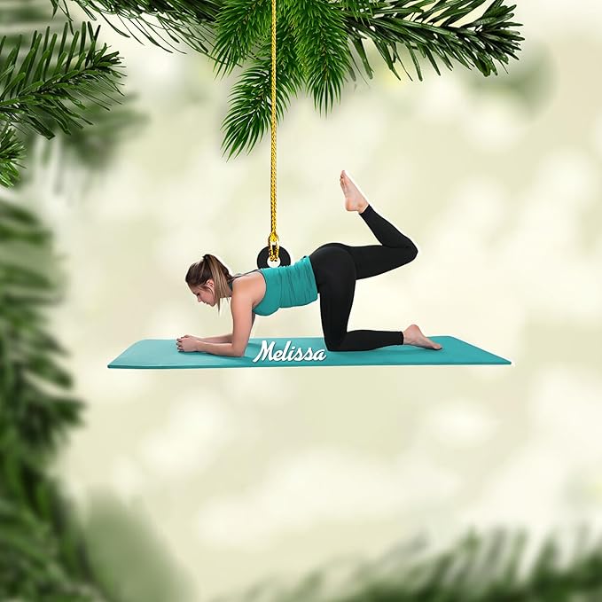 Customized Pilates Christmas Ornament - Pilates Gift for Women, Ornament Gift LL25