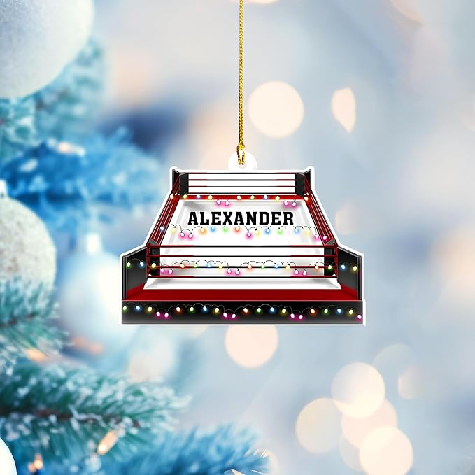 Custom Boxing Gloves Christmas Ornament - Personalized Boxing Ornament Gift LL13