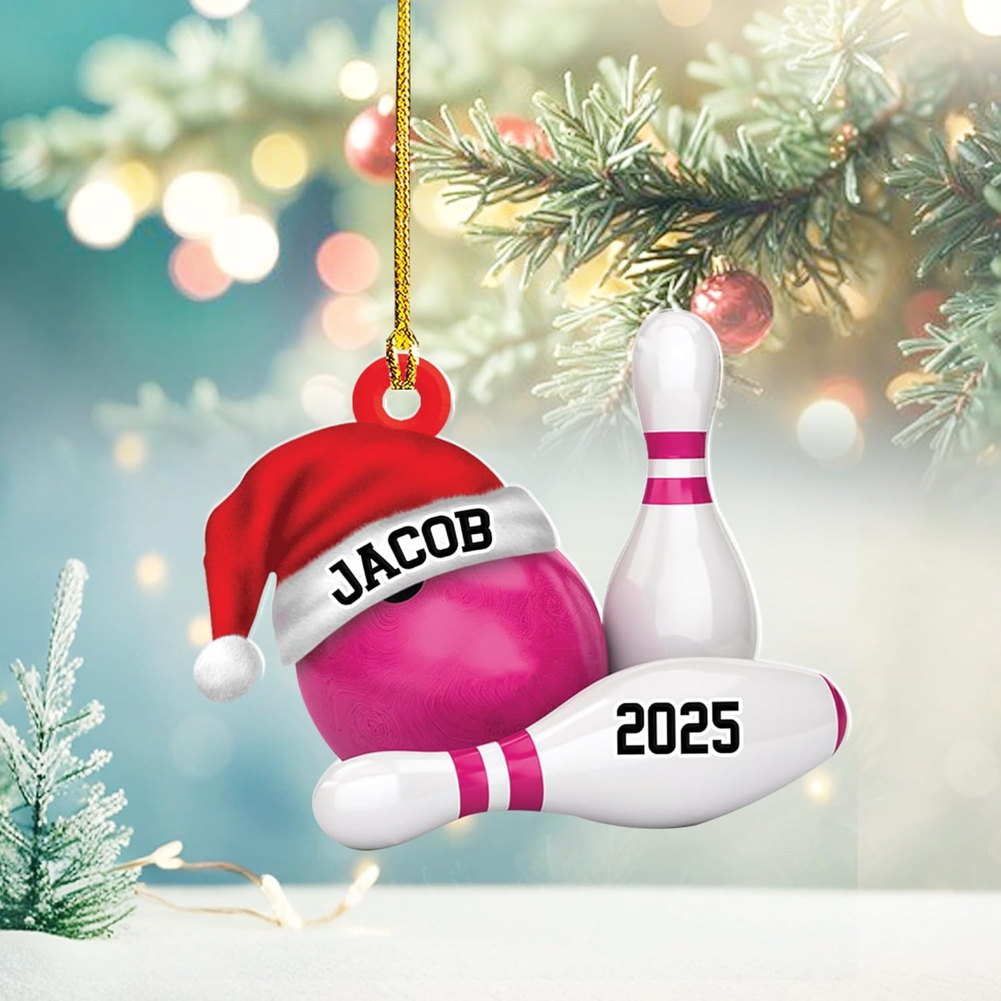 Custom Bowling Tools Ornament - Bowling Ornament Bowling3