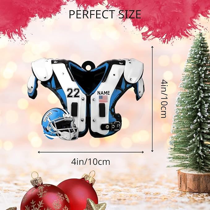 Personalized Sports Gift - Customize American Football Ornament LL8