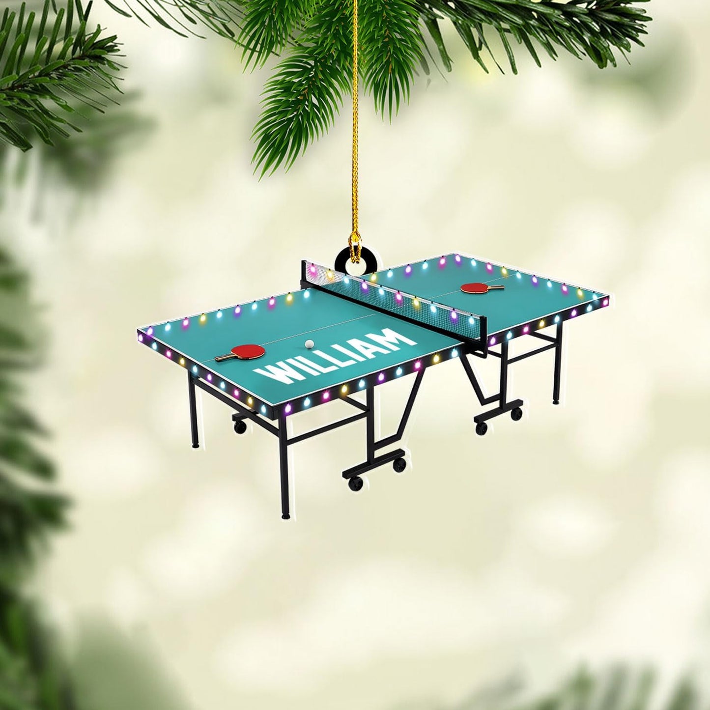 Personalized Boxing Gloves Christmas Ornament - Boxing Ornament Gift LL8