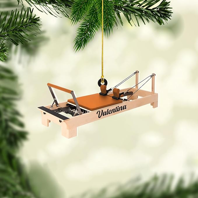 Personalized Pilates Christmas Ornament - Custom Pilates Gift for Women LL19