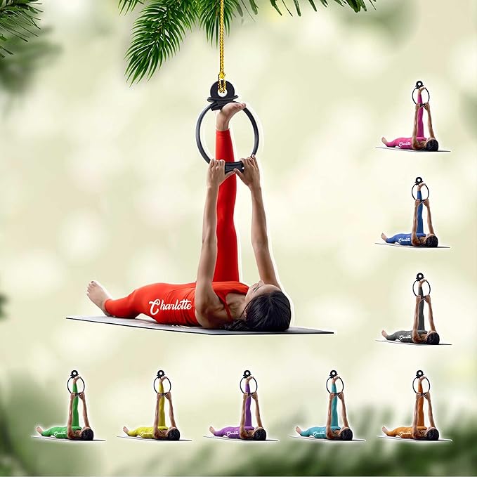 Customized Pilates Christmas Ornament - Pilates Gift for Women, Ornament Gift LL29