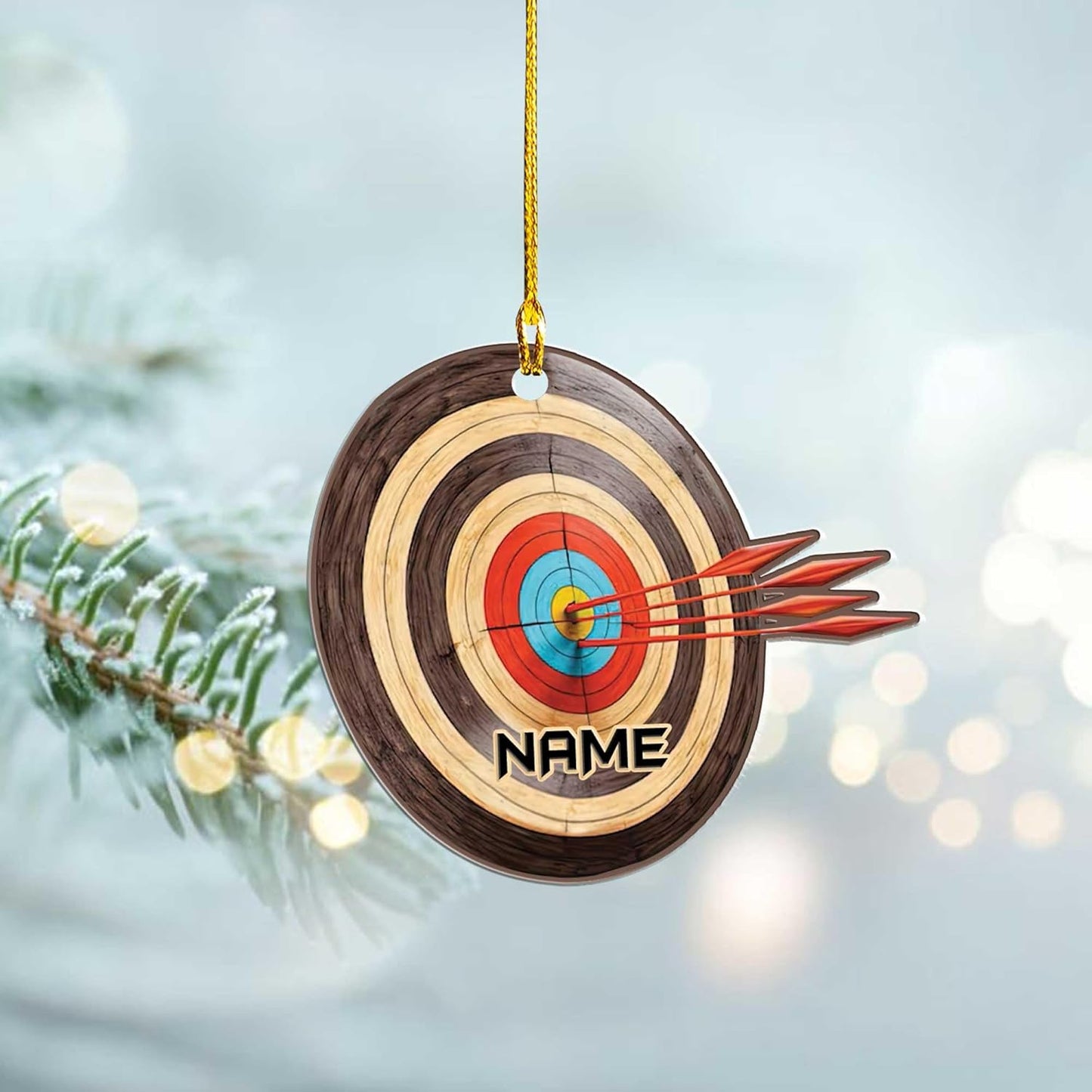 Custom Archery Christmas Ornament – Archery Lover Gift A5