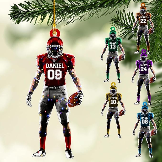Personalized Sports Gift - Customize American Football Ornament LL13