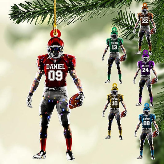 Personalized Sports Gift - Customize American Football Ornament LL13