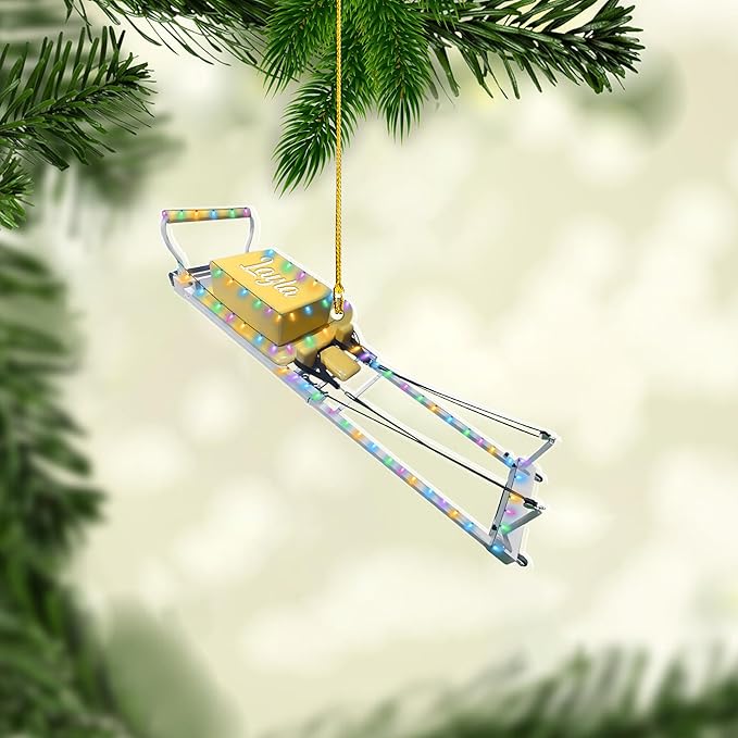 Customized Pilates Christmas Ornament - Pilates Gift for Women LL20