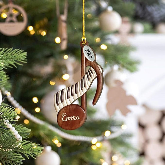 Personalized Music Instrument Christmas Gift - Piano Ornament for Piano Lovers LL25