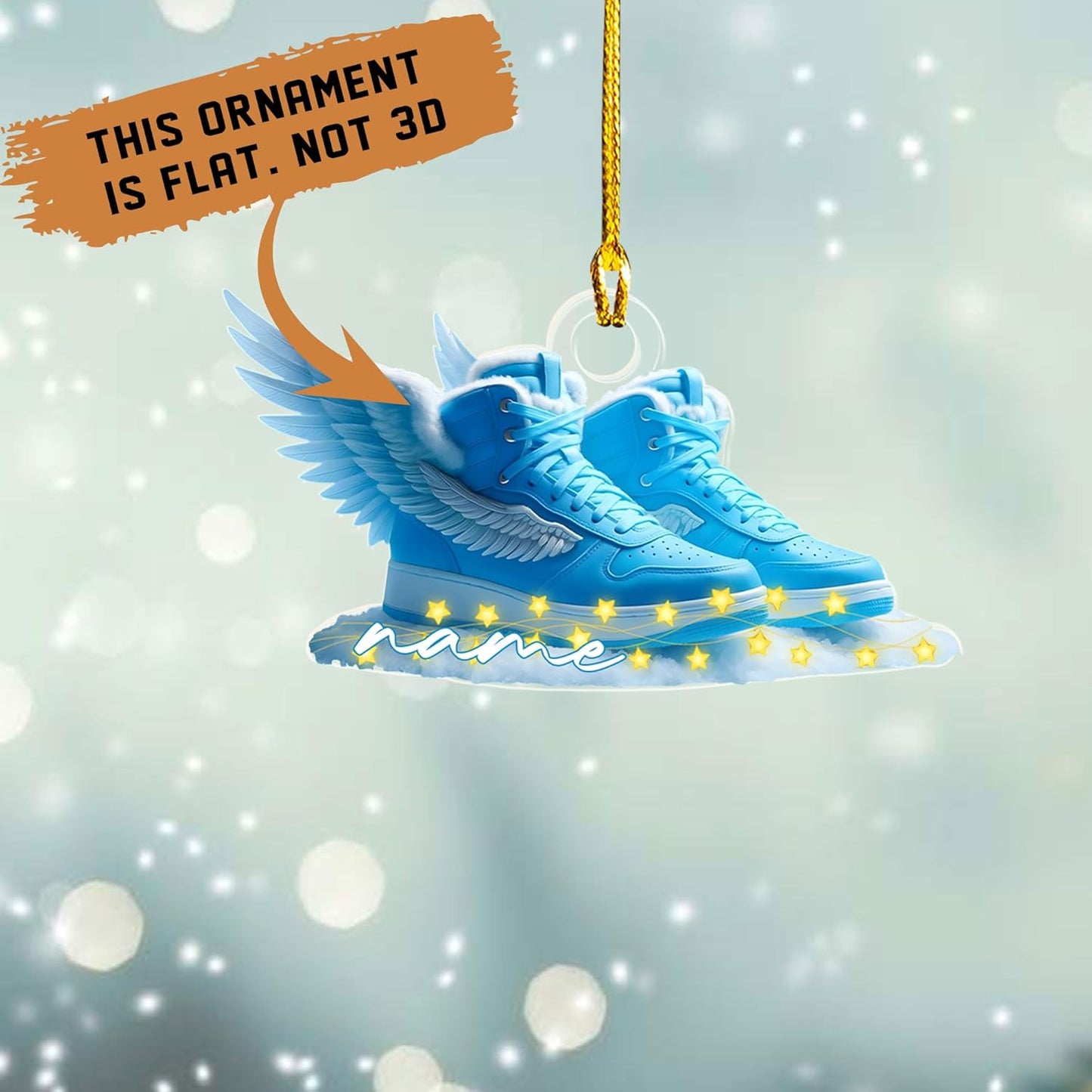 Personalized Running Ornament – Custom Marathon Acrylic Ornament, Runner Christmas Gift, Race Finisher Decoration TM4