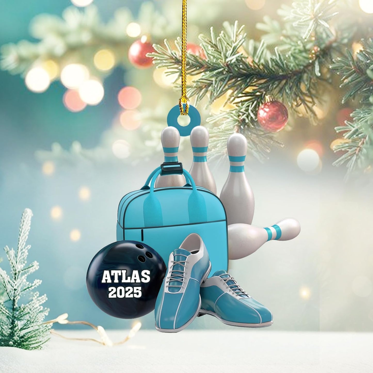 Custom Bowling Tools Ornament - Bowling Ornament Bowling1