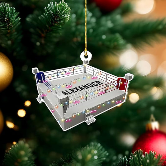 Custom Boxing Gloves Christmas Ornament - Personalized Boxing Ornament Gift LL16