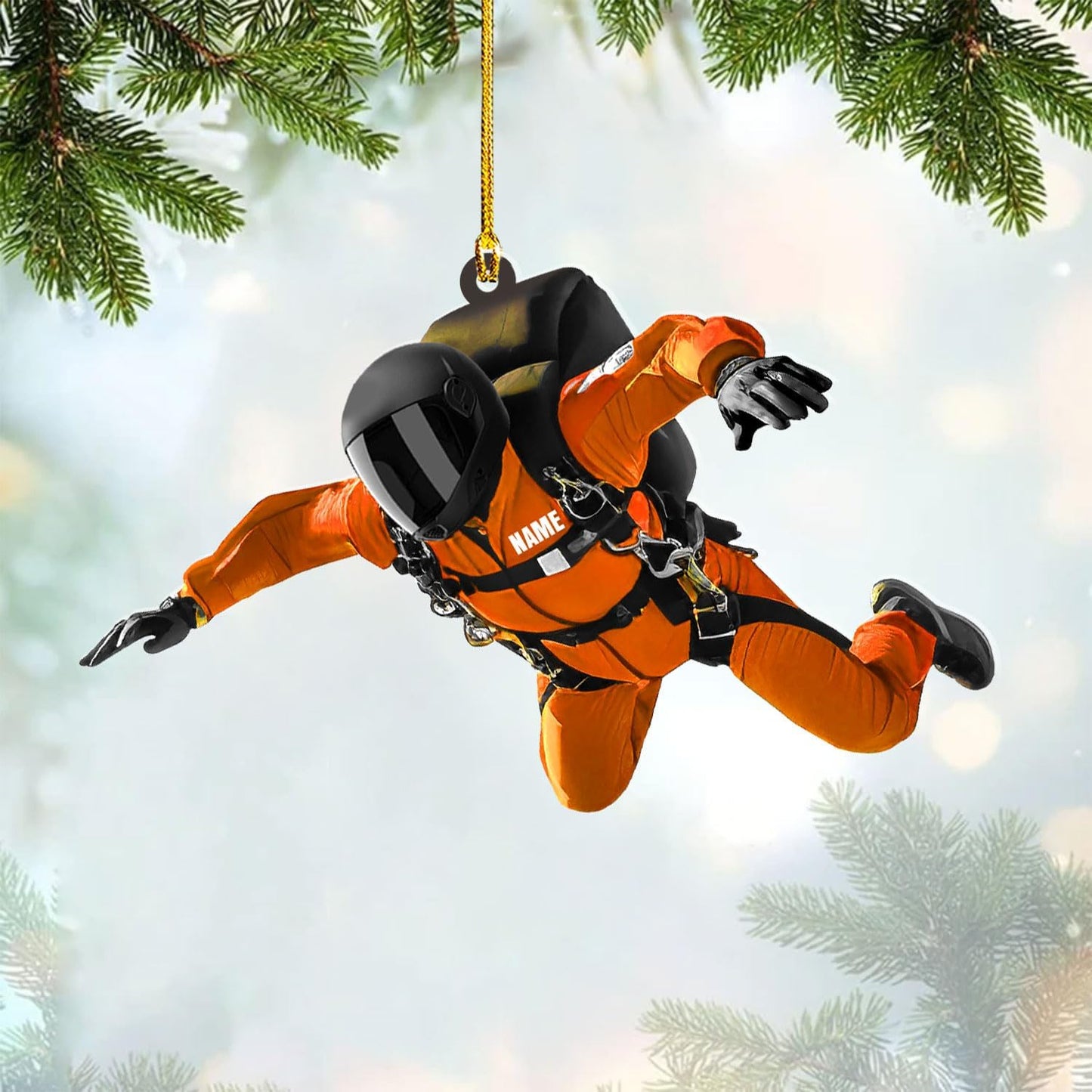 Custom Skydiving Christmas Ornament – Skydiver Xmas Decor O21