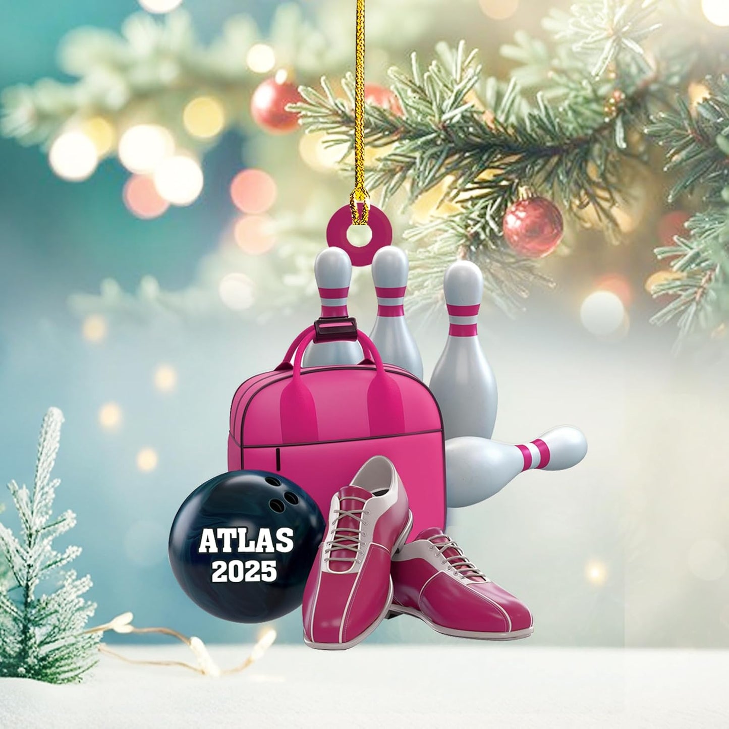 Custom Bowling Tools Ornament - Bowling Ornament Bowling1