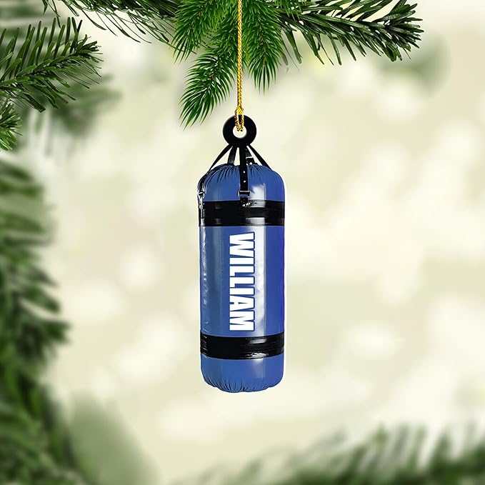 Custom Boxing Gloves Christmas Ornament - Personalized Boxing Ornament Gift LL20