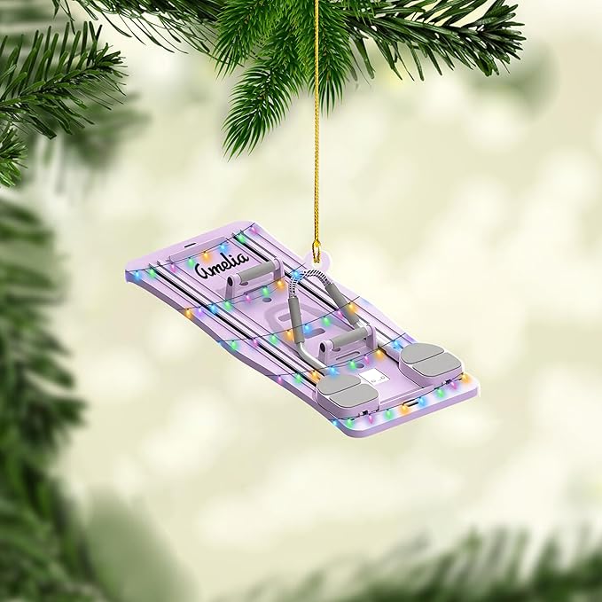 Personalized Pilates Christmas Ornament - Custom Pilates Gift for Women LL15