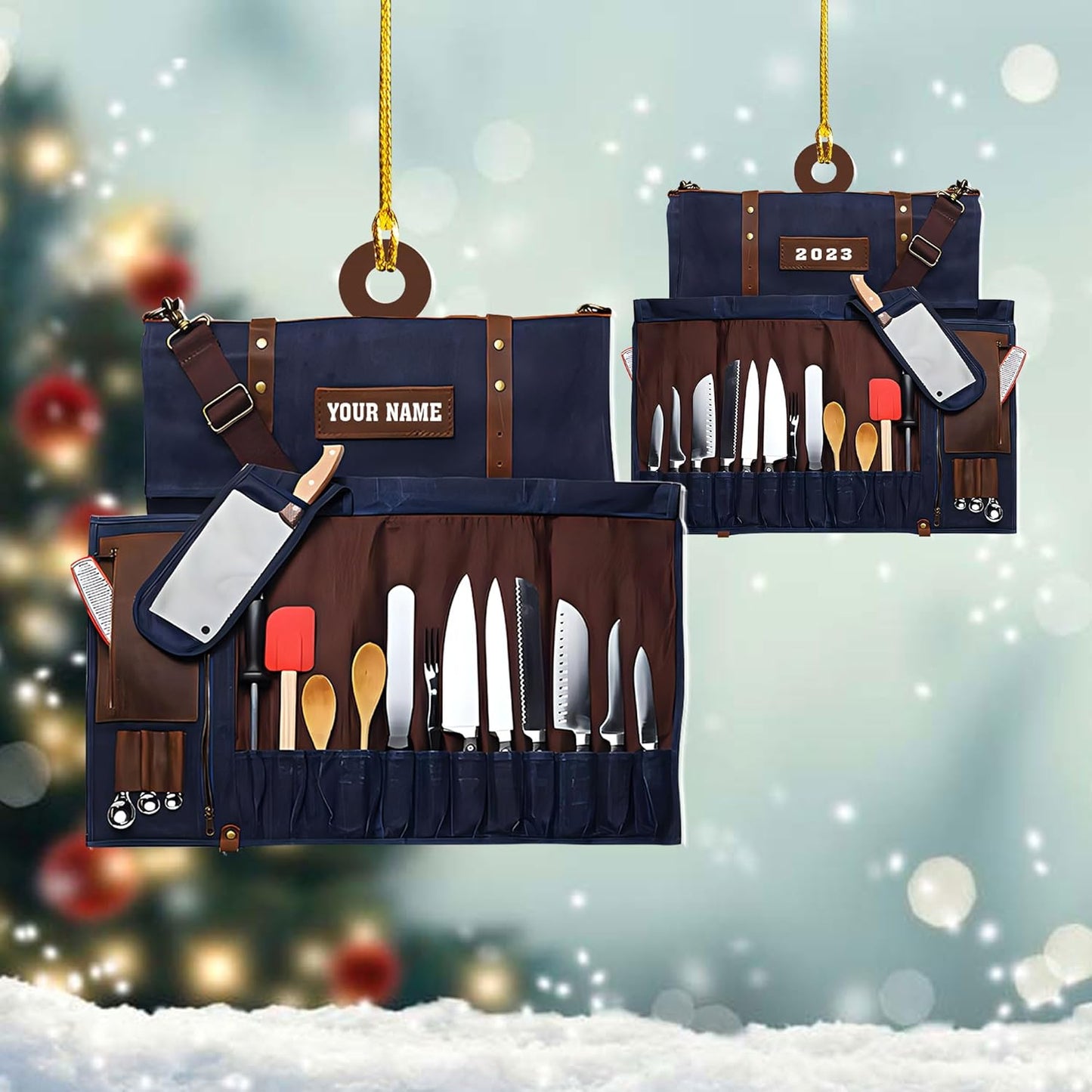 Customized Chef Ornament - Chef Christmas Gift N14