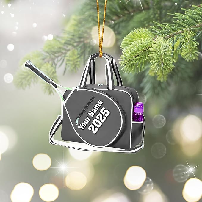 Personalized Tennis Christmas Ornament N01