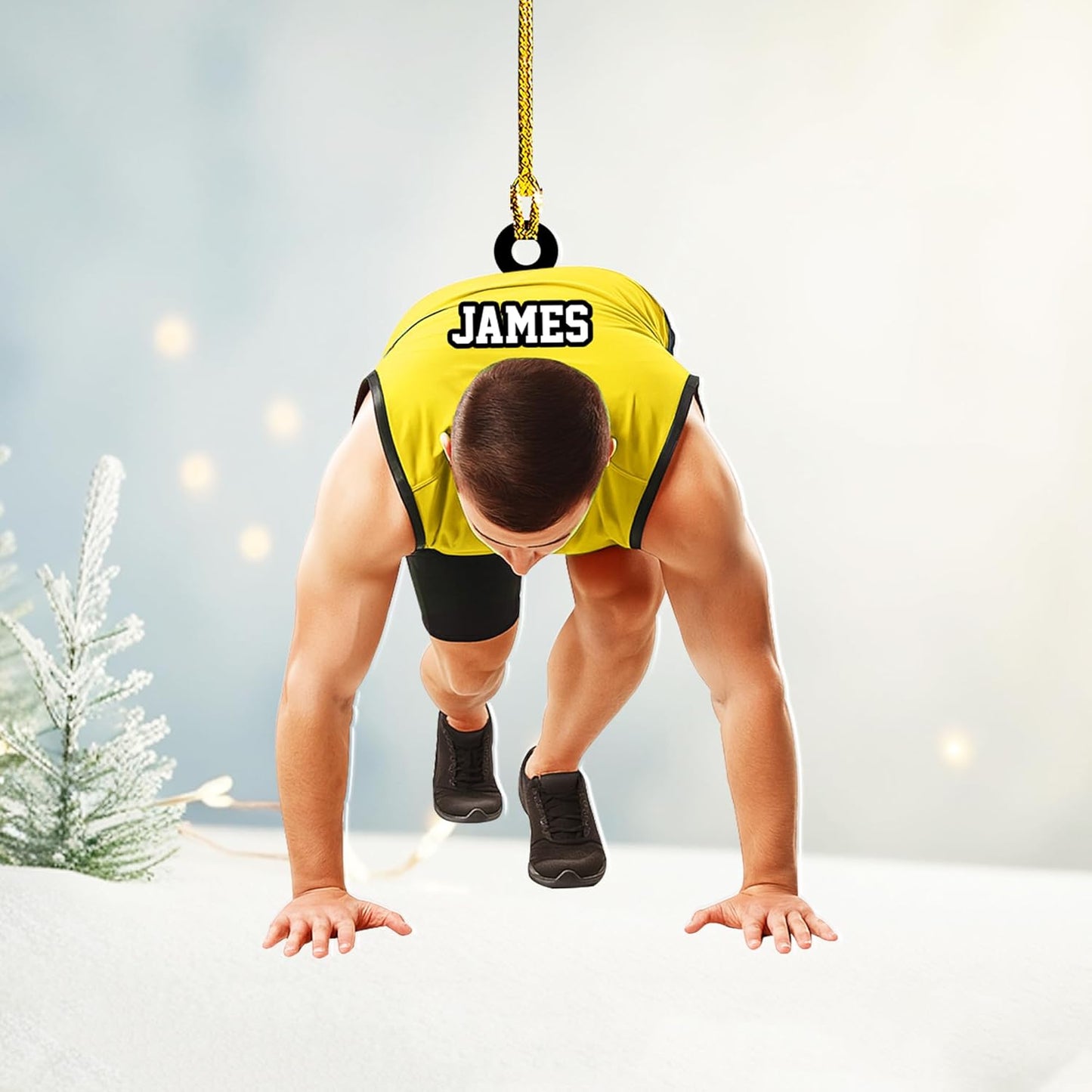 Personalized Marathon Ornament – Custom Name Acrylic Running Christmas Decoration, Runner Gift TM17