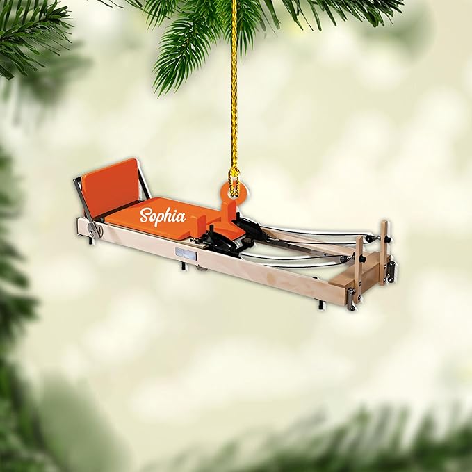 Personalized Pilates Acrylic Christmas Ornament - Instructors & Fitness Lovers LL37