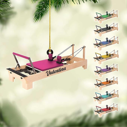 Personalized Pilates Christmas Ornament - Custom Pilates Gift for Women LL19