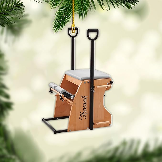 Personalized Pilates Acrylic Christmas Ornament - Instructors & Fitness Lovers LL44
