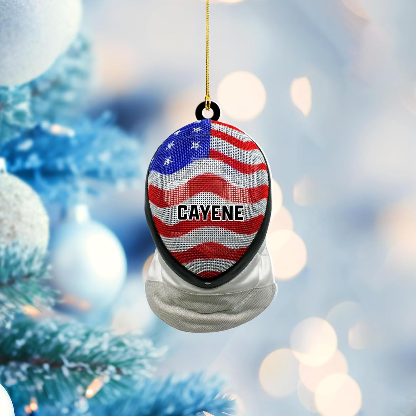 Personalized Fencing Christmas Ornament Christmas Tree Decor Gift for Fencer 2025 Fencing for Christmas Tree C11