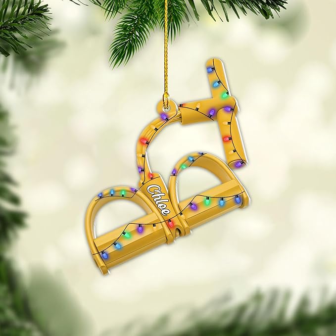 Customized Pilates Christmas Ornament - Pilates Gift for Women, Acrylic Christmas Ornament LL34