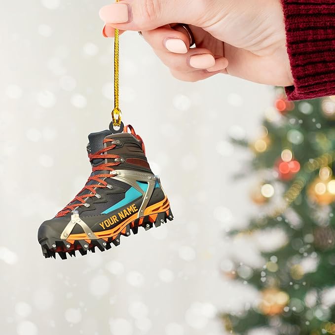 Personalized Rock Climber Christmas Gift for Mountaineers - Climbing Ornament LL32