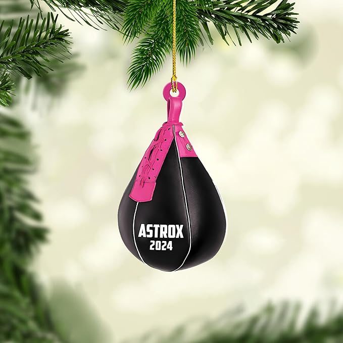 Custom Boxing Gloves Christmas Ornament - Personalized Boxing Ornament Gift LL21