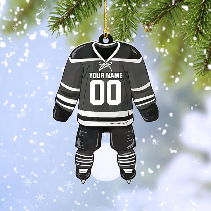 Custom ice Hockey Ornament N45