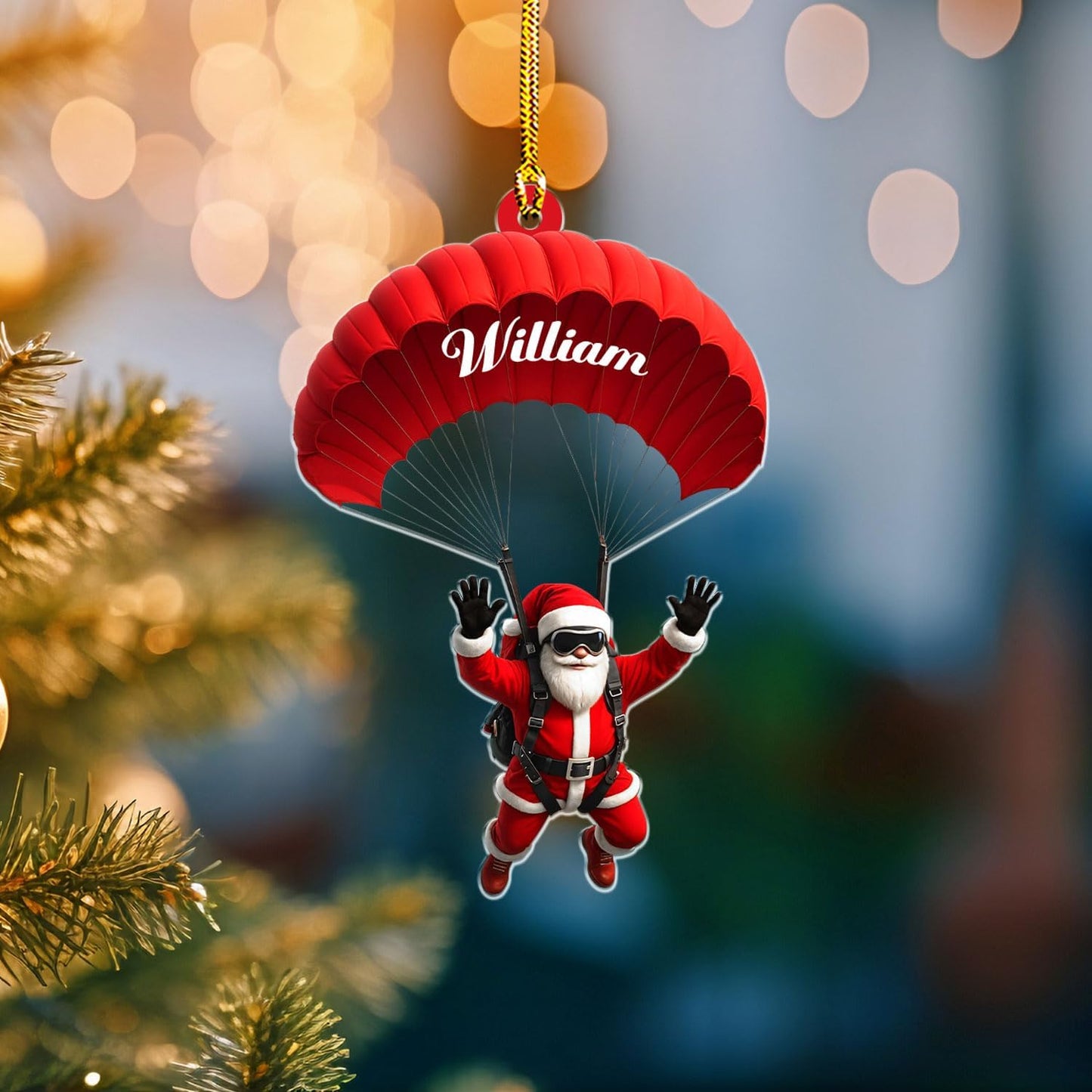 Custom Skydiving Christmas Ornament – Skydiver Xmas Decor O6