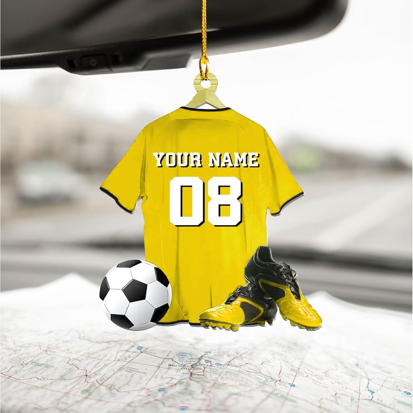 Personalized Soccer Player Christmas Ornament - Xmas Gift for Soccer Lovers, Men and Women C17