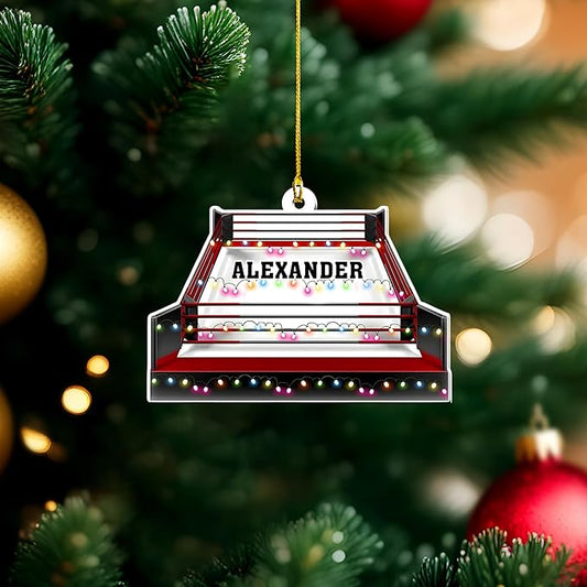 Custom Boxing Gloves Christmas Ornament - Personalized Boxing Ornament Gift LL13