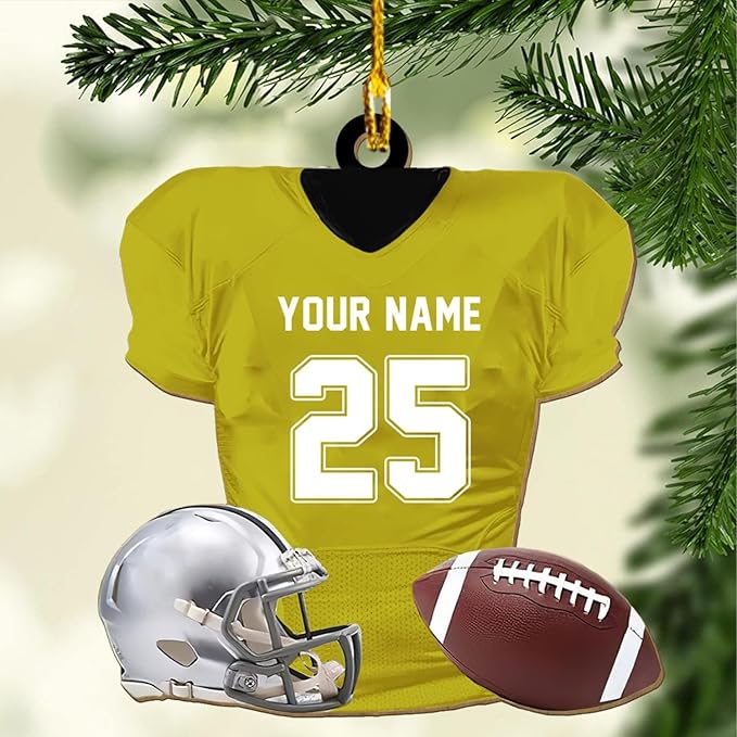 Personalized Sports Gift - Customize American Football Ornament LL7
