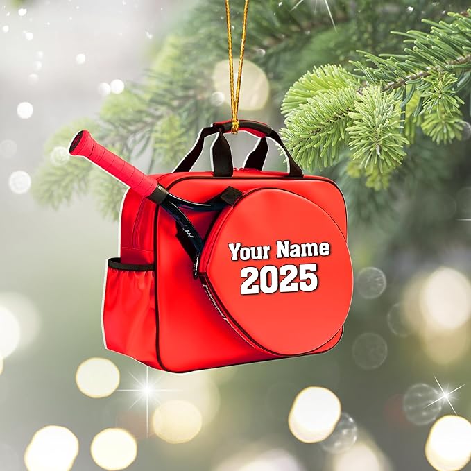 Personalized Tennis Christmas Ornament N10