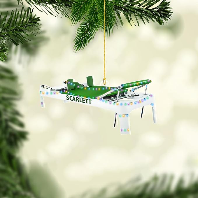 Customized Pilates Christmas Ornament - Pilates Gift for Women, Ornament Gift LL24