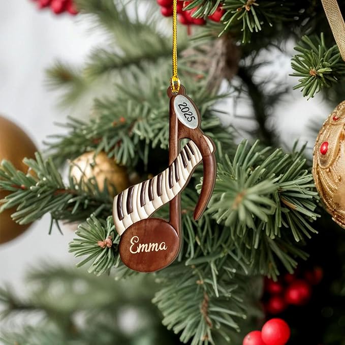 Personalized Music Instrument Christmas Gift - Piano Ornament for Piano Lovers LL25