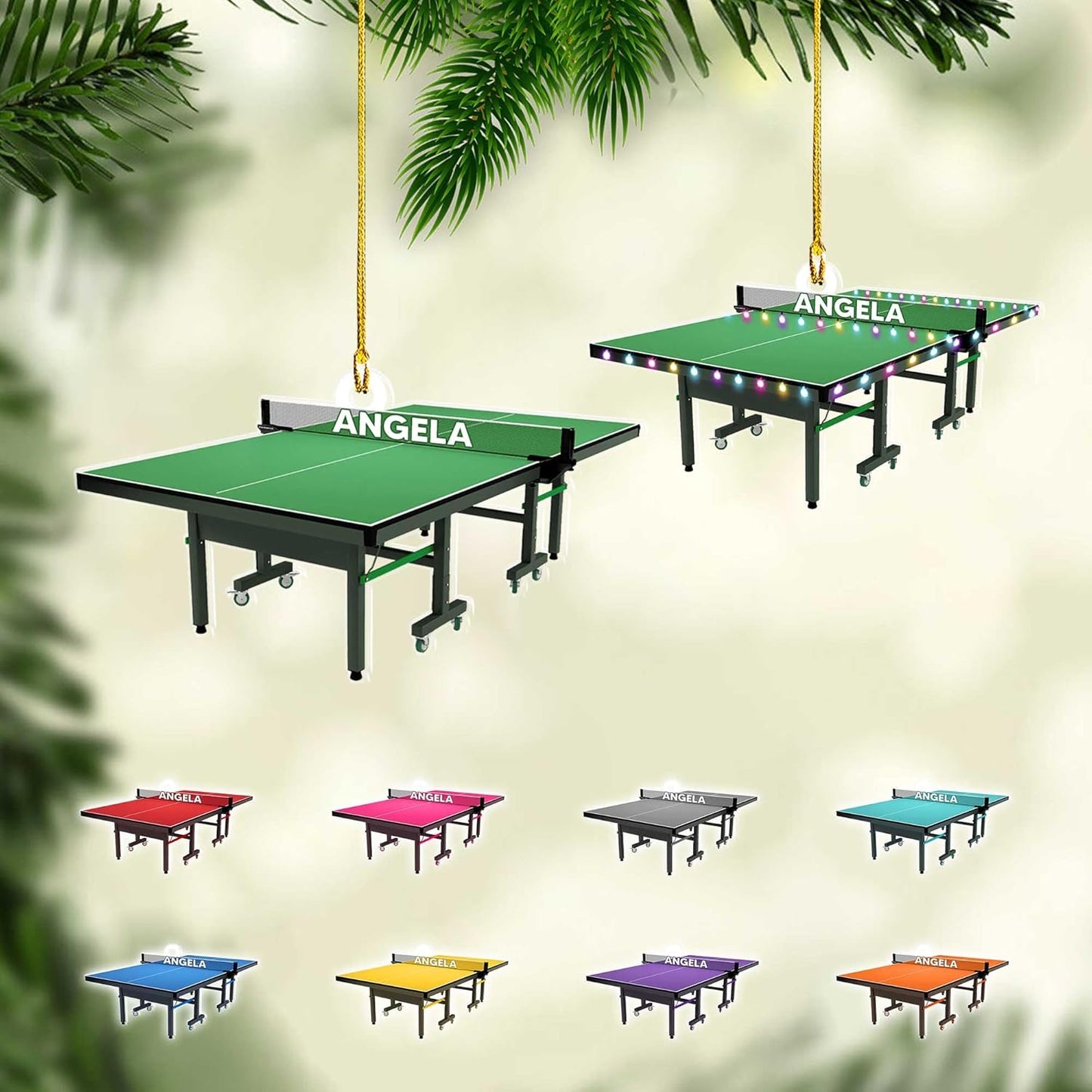 Personalized Table Tennis Ornament – Custom Ping Pong Acrylic Ornament, Gift for Table Tennis Lovers TT7