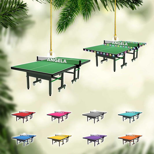 Personalized Table Tennis Ornament – Custom Ping Pong Acrylic Ornament, Gift for Table Tennis Lovers TT7