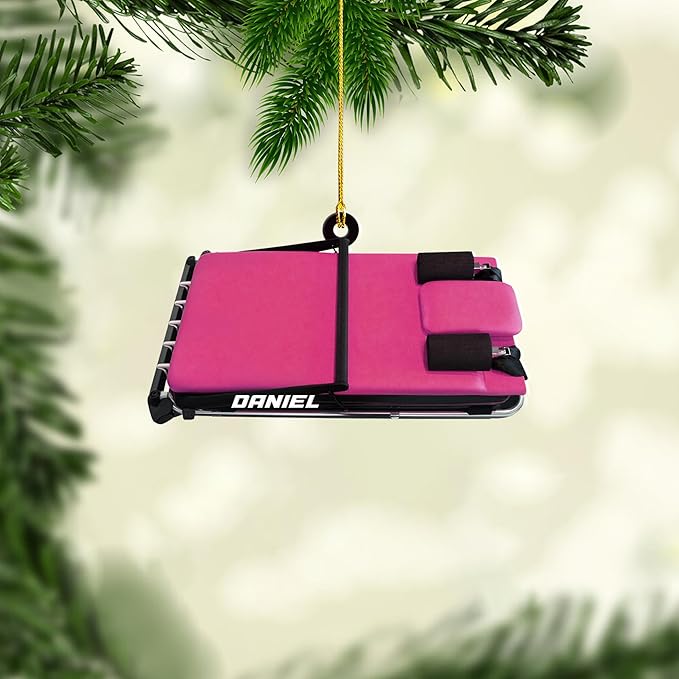 Personalized Pilates Christmas Ornament - Custom Pilates Gift for Women LL6