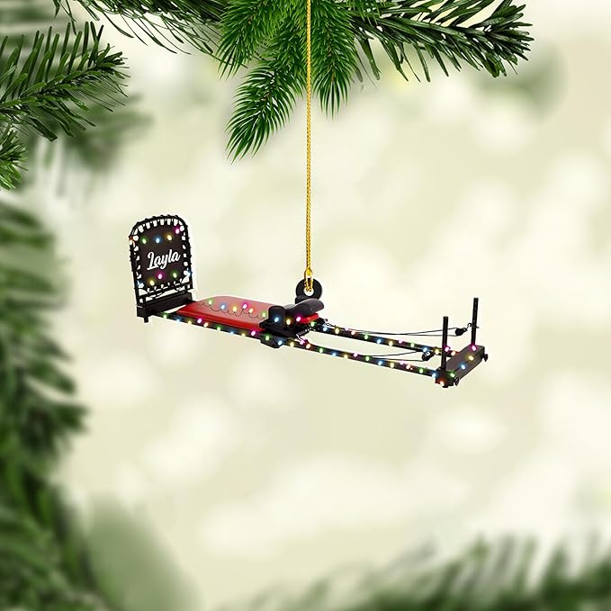 Personalized Pilates Christmas Ornament - Custom Pilates Gift for Women LL17