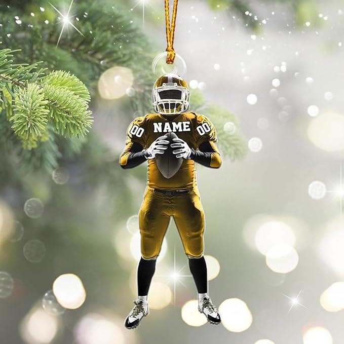 Personalized Sports Gift - Customize American Football Ornament LL9