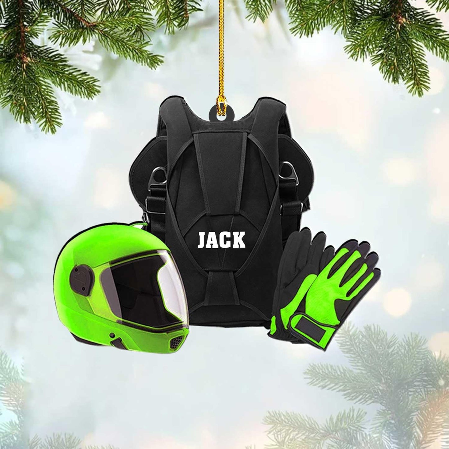 Custom Skydiving Christmas Ornament – Skydiver Xmas Decor O11