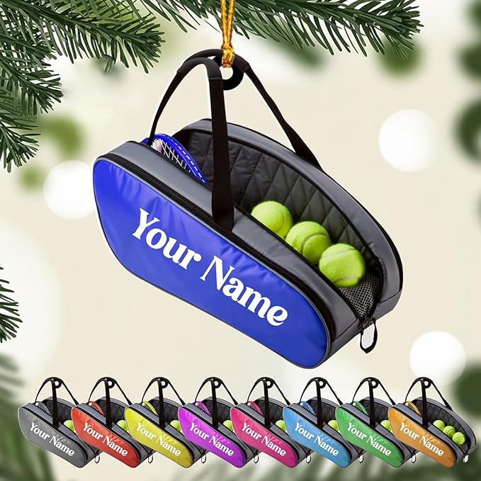Personalized Tennis Christmas Ornament N14