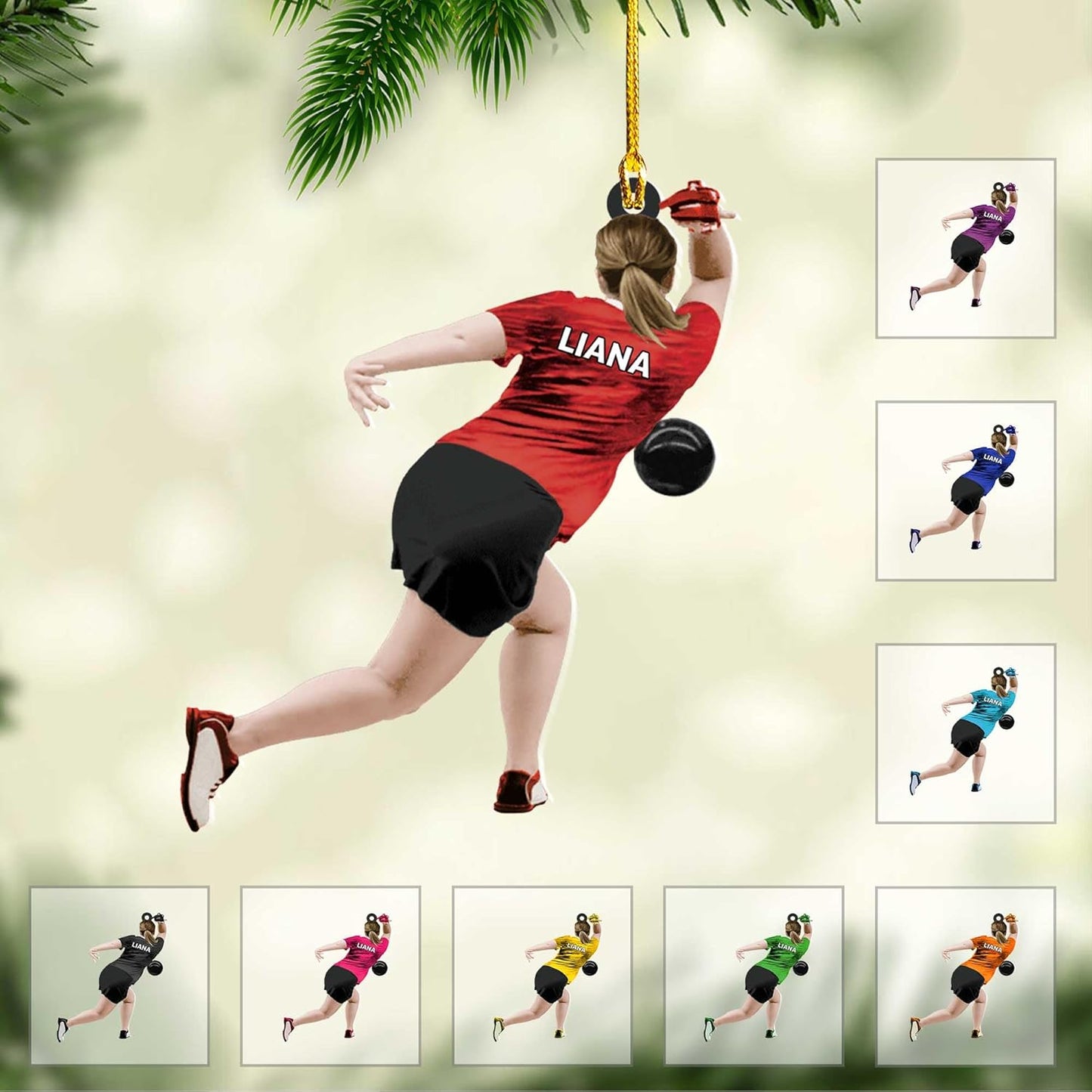 Custom Bowling Tools Ornament - Bowling Ornament Bowl Bl12