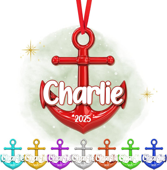 Personalized Sailor Ornament – Custom Captain Sailor Acrylic Ornament, Unique Sailing Glass Keepsake, Navy Captain Holiday Gift for Sailors TS16