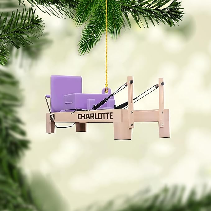 Customized Pilates Christmas Ornament - Pilates Gift for Women, Ornament Gift LL23