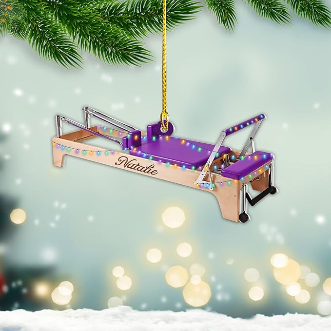 Personalized Pilates Acrylic Christmas Ornament - Instructors & Fitness Lovers LL38